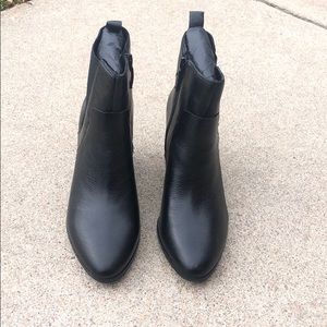 Violet and Red Kennedy Heeled Leather Bootie